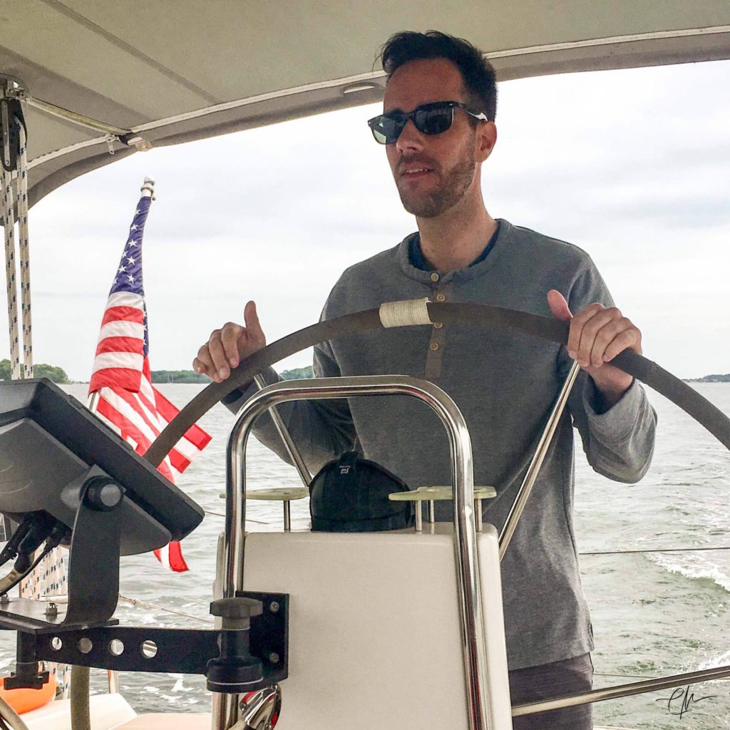 Andrew at the helm of Rocinante