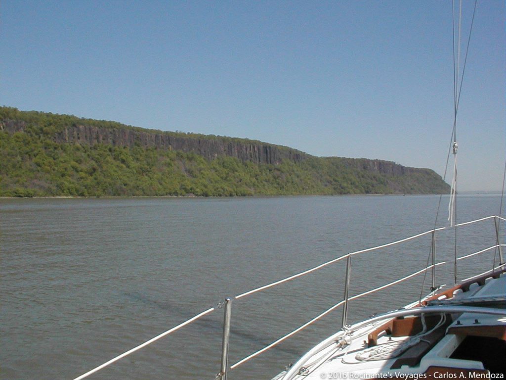 The Palisades off our port bow