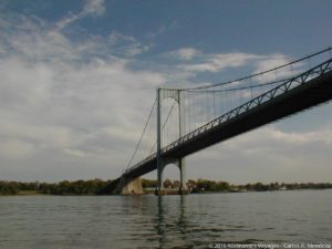 Sailing under the Whitestone Bridge