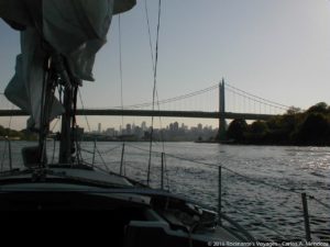 Sailing under the Queensboro bridge