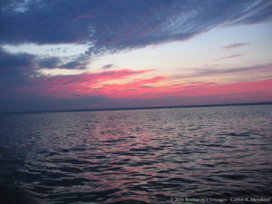 gorgeous skies as we near Northport