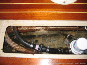 The now infamous bilge pump replacement!