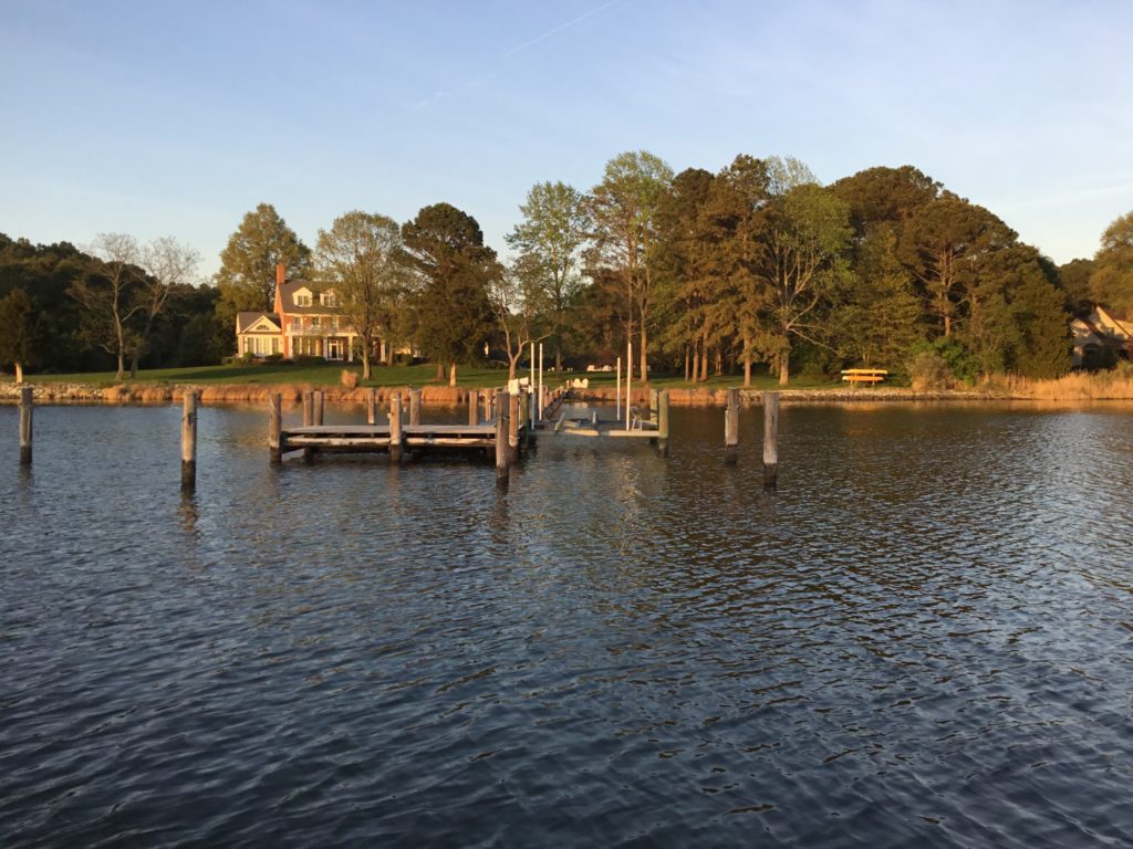 Anchored in San Domingo Creek