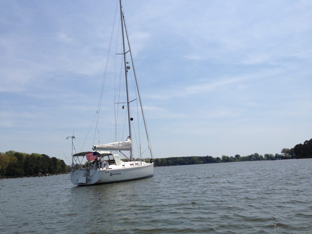 Rocinante at anchor in San Domingo Creek