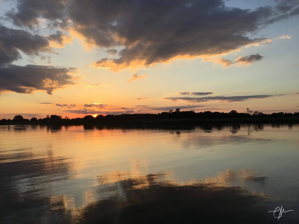 Sunset at Swan Creek Marina - Rock Hall, Maryland